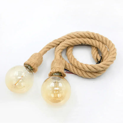 Touw Hanglamp E27 Vintage Industrieel Enkel Dubbel 0.5M-4M | Restfield
