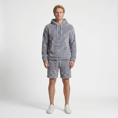 Sæt herre | Sommersæt med hoodie og shorts