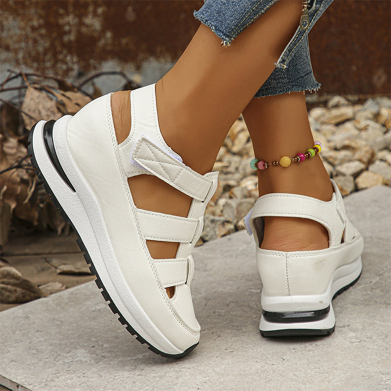 Sandali Donna | Platform con Chiusura a Strappo & Suola Rialzata