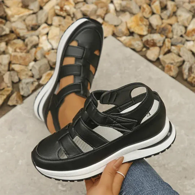 Sandali Donna | Platform con Chiusura a Strappo & Suola Rialzata