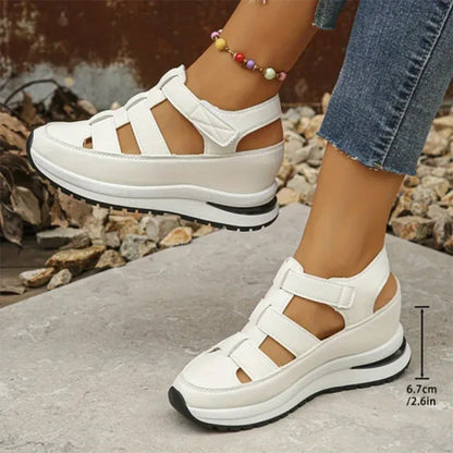 Sandali Donna | Platform con Chiusura a Strappo & Suola Rialzata