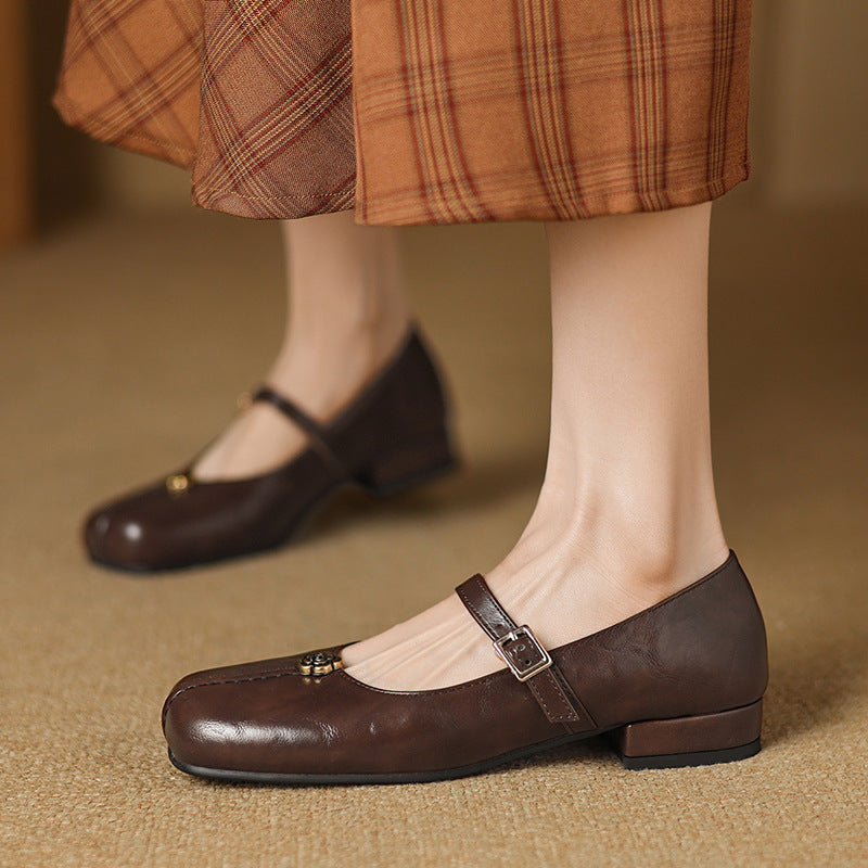 Natalie | Women Spring Strap Ballet flats