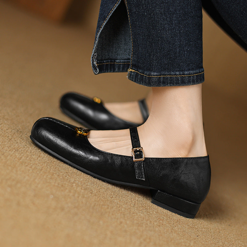 Natalie | Women Spring Strap Ballet flats