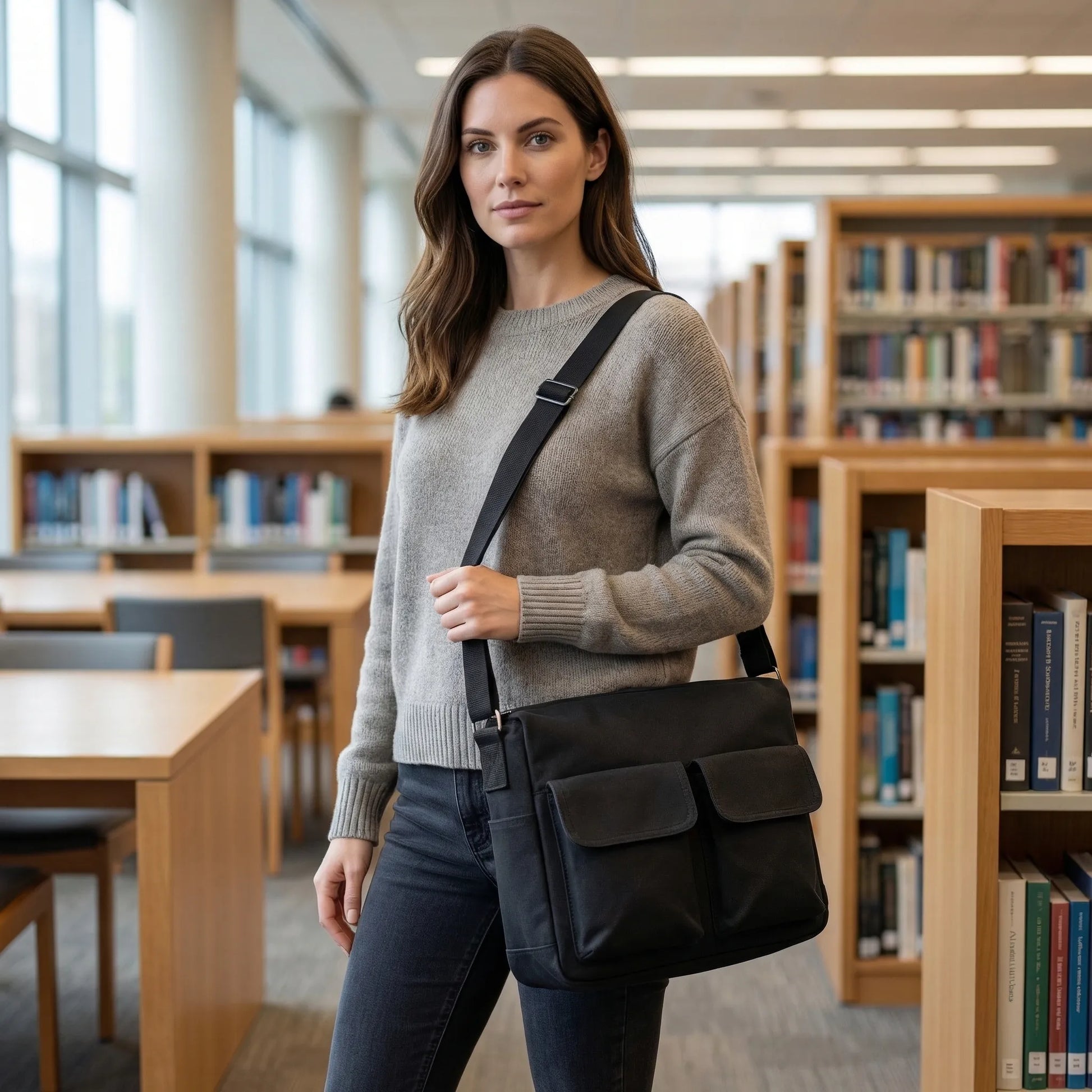 Satchford - Large Capacity Retro Messenger Bag  Daily Commute Carry