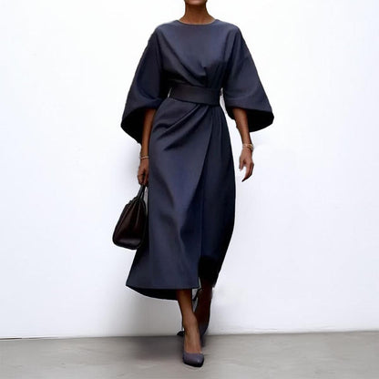 Katarzyna | Sukienka Maxi z Rękawem Kimono