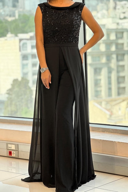 Texturiertes Tüll-Jumpsuit - luxuriöser, müheloser Glamour Damen