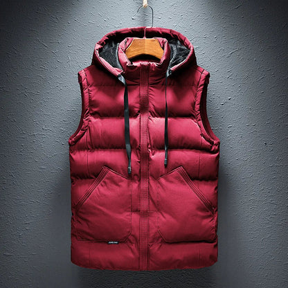 Bodywarmer Vest Heren Capuchon Gewatteerde