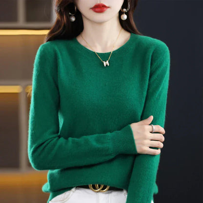 Lysandra – Women’s 100% Cashmere Crew Neck Sweater