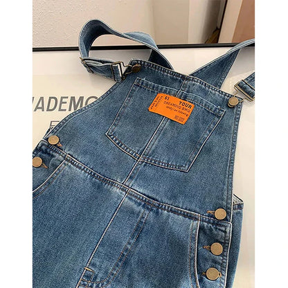Harper | Straight Leg Bib Denim Overalls