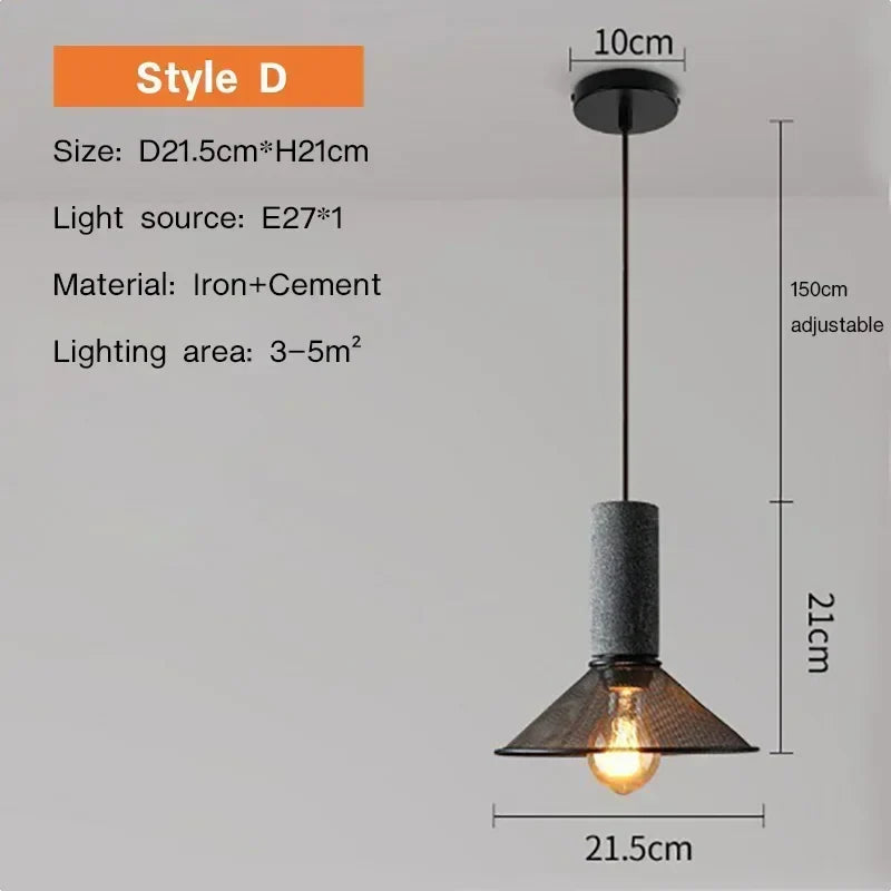 Luxorion | Retro Pendelleuchte im amerikanischen Landhausstil