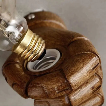 Handella® Retro Robotic Fist Inspired Light Bulb Holder