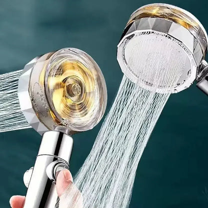 360° drehbarer Hochdruck-Duschkopf mit Turbo-Propeller – wassersparend & leistungsstark