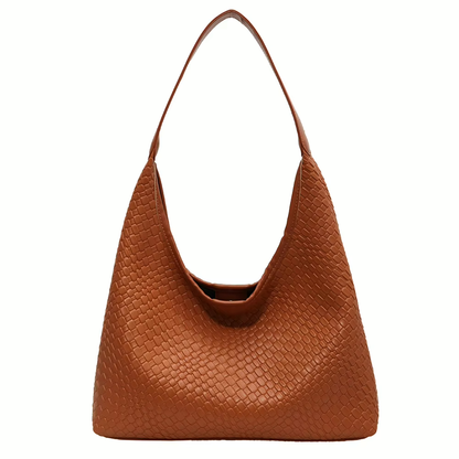 Livia Woven Tote | Vegane Umhängetasche mit Pouch