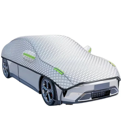 AutoProtect 4Season | Autohoes Halfgarage | Waterdicht & Hittebestendig | Vorst-, Zon- & Hagelschadebescherming | Jaarlijkse hoes