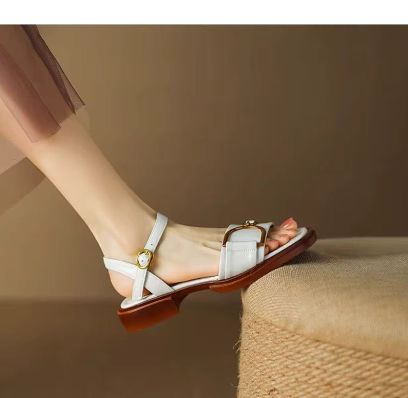 Samantha – Elegant Buckle Strap Sandal