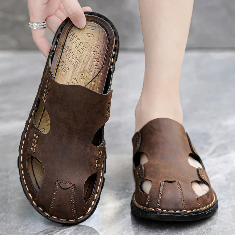 Læder Sandaler
