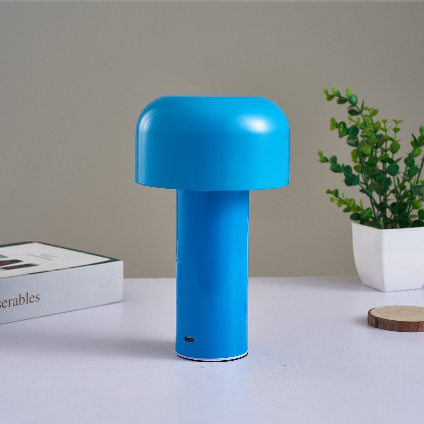 LumoFungo Classico | Draadloze retro-tafellamp in Italiaans paddenstoelenontwerp