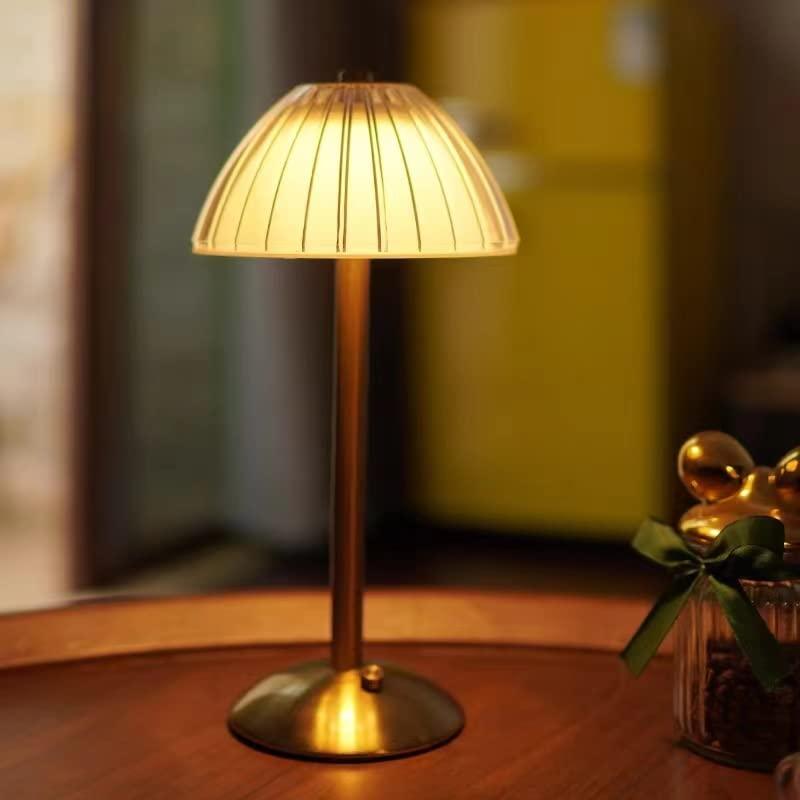 VetroClassico | Draadloze Vintage Tafellamp – Kristal-Look – Oplaadbaar – Touch Control