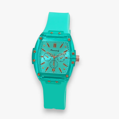 Orologio da donna e comodo con cinturino in silicone - Verde - cinturino donna ladies watch orologio orologio donna silicone watch watch for women watches women watch - Concept Palermo