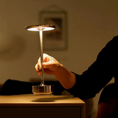 Draadloze LED Tafellamp Oplaadbaar Touch Sensor Nachtlamp Restaurant Hotel Sfeerverlichting Bureau Lamp