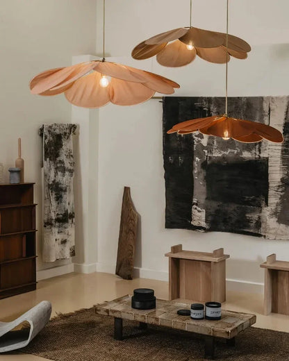 LumaFlora Petal Light – Stoffen Kunst Hanglamp met Kleurrijke Bloembladen