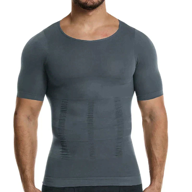 Men’s Shaping Fitness T-Shirt – Compression Breathable Stretch Comfortable Muscle Support Activewear Fit