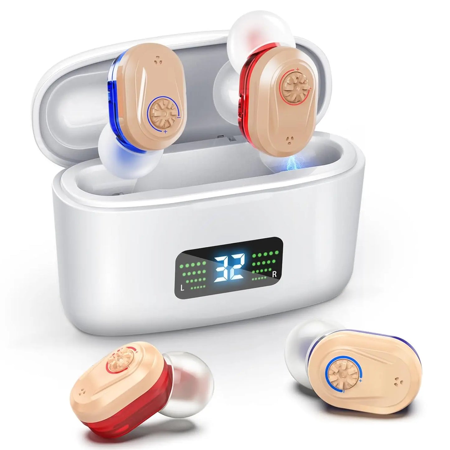 Draadloos mini-hoortoestel met geluidsreductie – HearMax