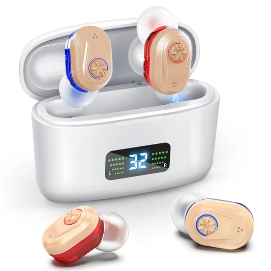 Draadloos mini-hoortoestel met geluidsreductie – HearMax