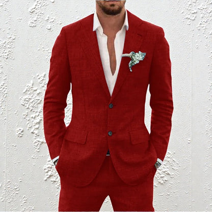 Ensemble blazer et pantalon deux pièces pour homme