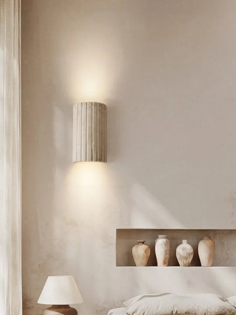 TerraLume Wabi-Sabi Travertin LED Wandlamp