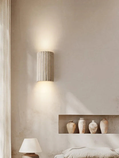 TerraLume Wabi-Sabi Travertin LED Wandlamp