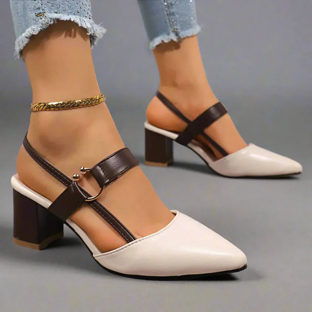 Zapatos de tacón de cuero Henley
