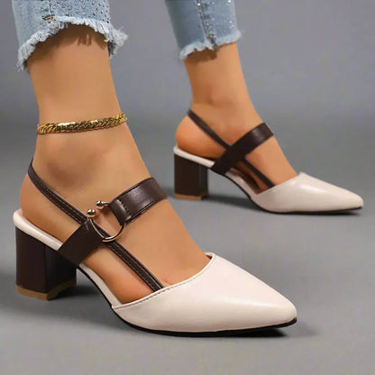 Zapatos de tacón de cuero Henley
