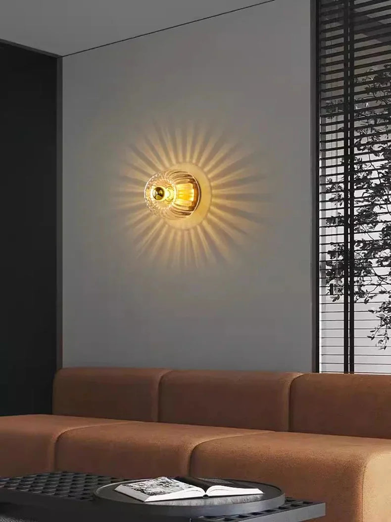 Wandlamp Glas Scandinavisch Bauhaus Metaal E14 Woonkamer Gang Trap Modern | Restfield