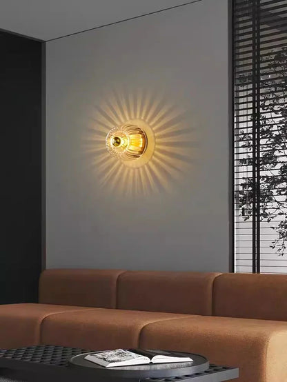 Wandlamp Glas Scandinavisch Bauhaus Metaal E14 Woonkamer Gang Trap Modern | Restfield