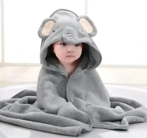 Zachte Baby Badcape™ – Met Capuchon & Schattig Design