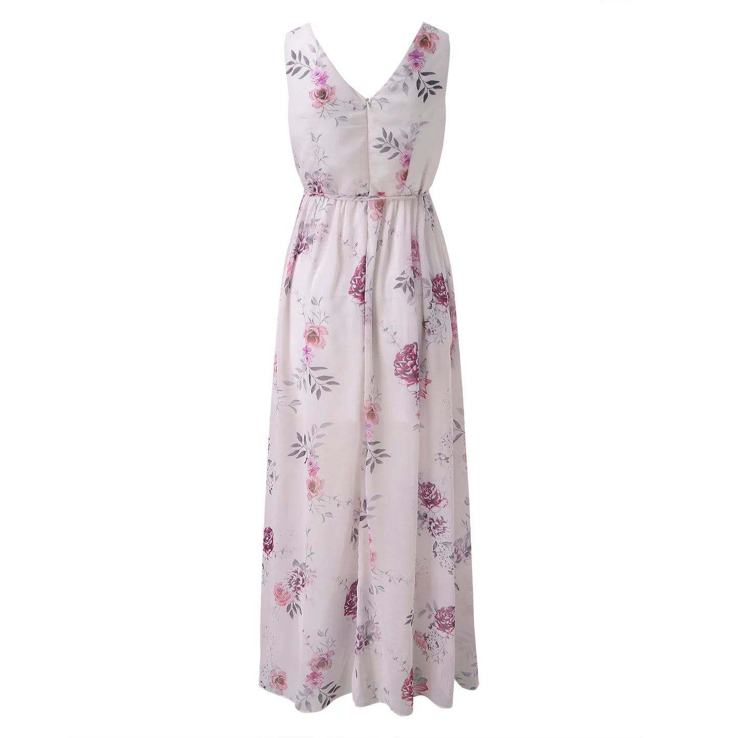 Blanca | Stylish Floral High-Slit Maxi Dress