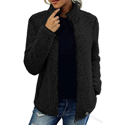 Kerina | Zachte fleecejas voor dames – Warme casual jas voor buiten