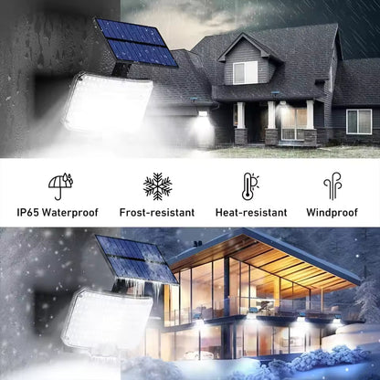 Royallure Solar Outdoor Light with Motion Sensor - 106 LEDs, Waterproof Garden Wall Light