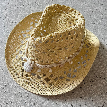 Sterling Ocean Drift™ Handwoven Straw Hat – Shell Accent Edition