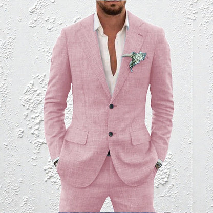 Ensemble blazer et pantalon deux pièces pour homme