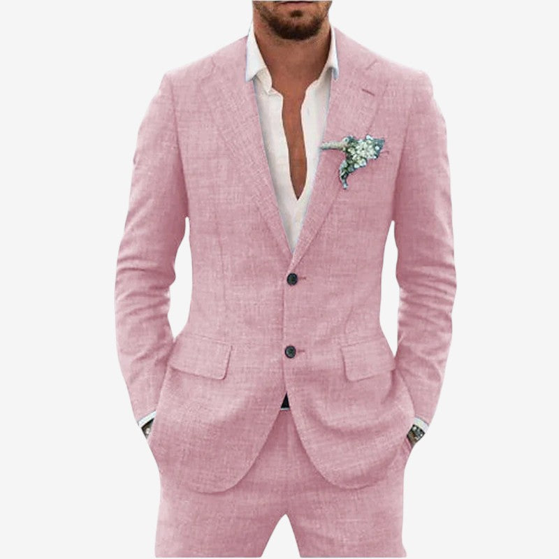 Ensemble blazer et pantalon deux pièces pour homme