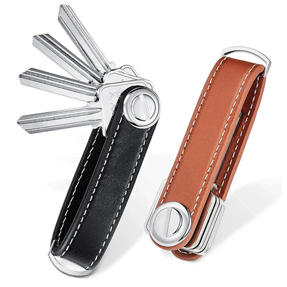 NordicKey™ | Premium Nøgleorganizer i Ægte Læder