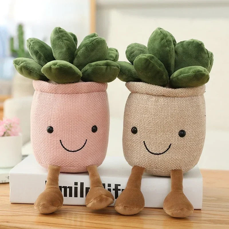 Plush Succulent Kissen – Kreatives Dekokissen im Topf-Design für Kinder- und Wohnzimmer, ideales Geschenk
