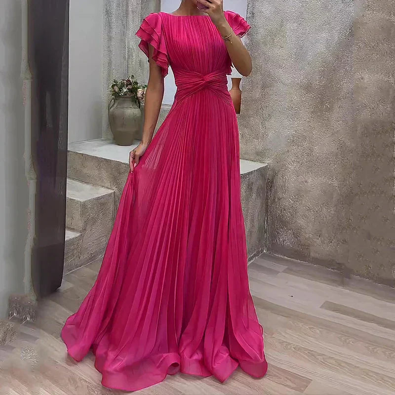 Rory - Pleated Evening Dress