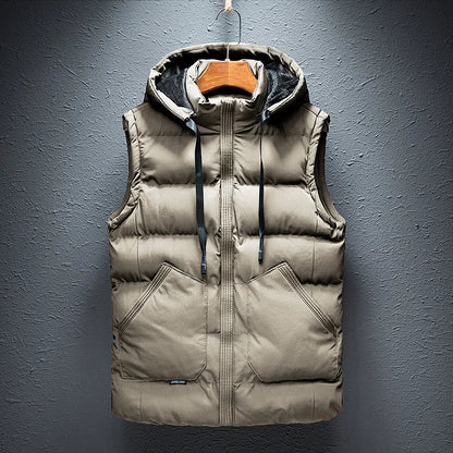 Bodywarmer Vest Heren Capuchon Gewatteerde