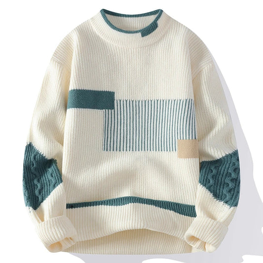 Duval Paris™ | Pull en maille patchwork