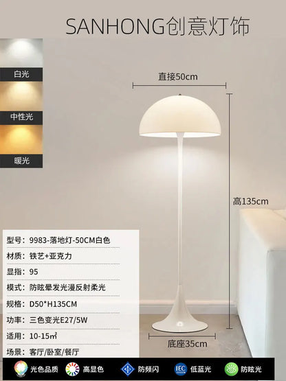 Internet Celebrity Warm Floor Lamp Living Room Sofa Decorative Atmosphere Lamp Bedroom Advanced Sense Light Luxury Floor Lamp