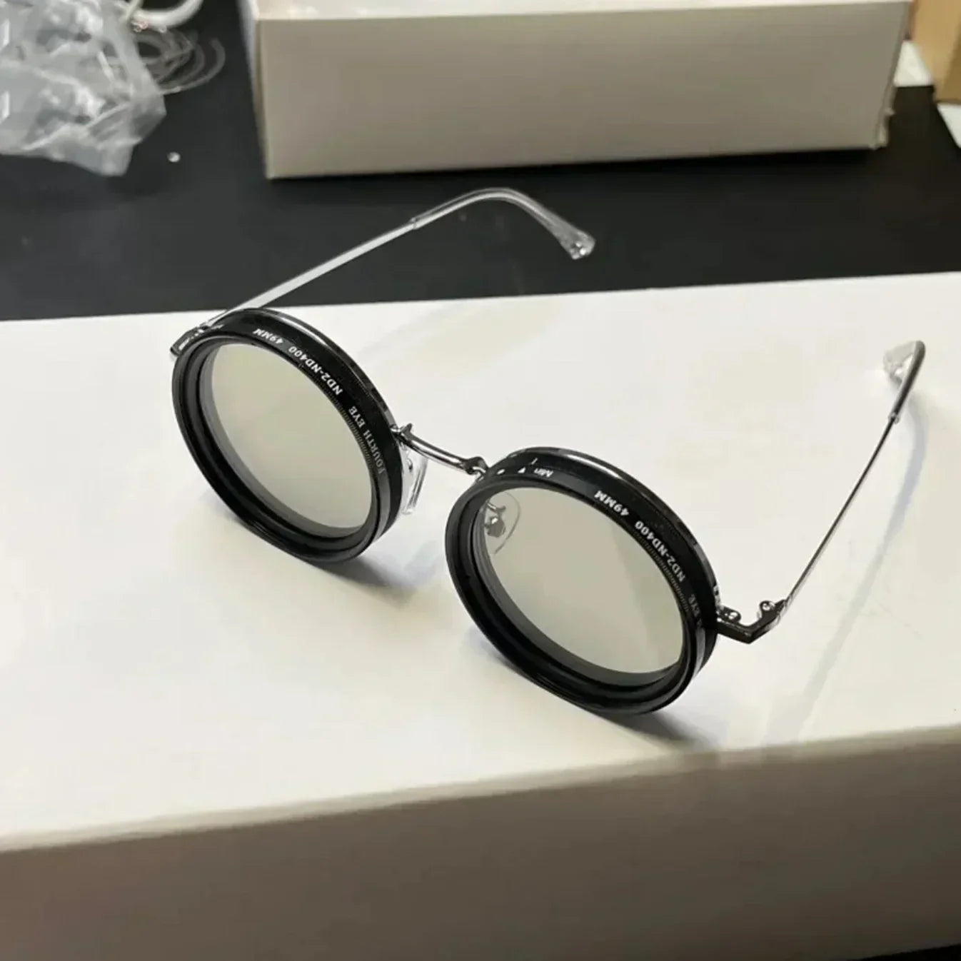 Retro Sonnenbrille mit UV400-Schutz – Runde Gläser