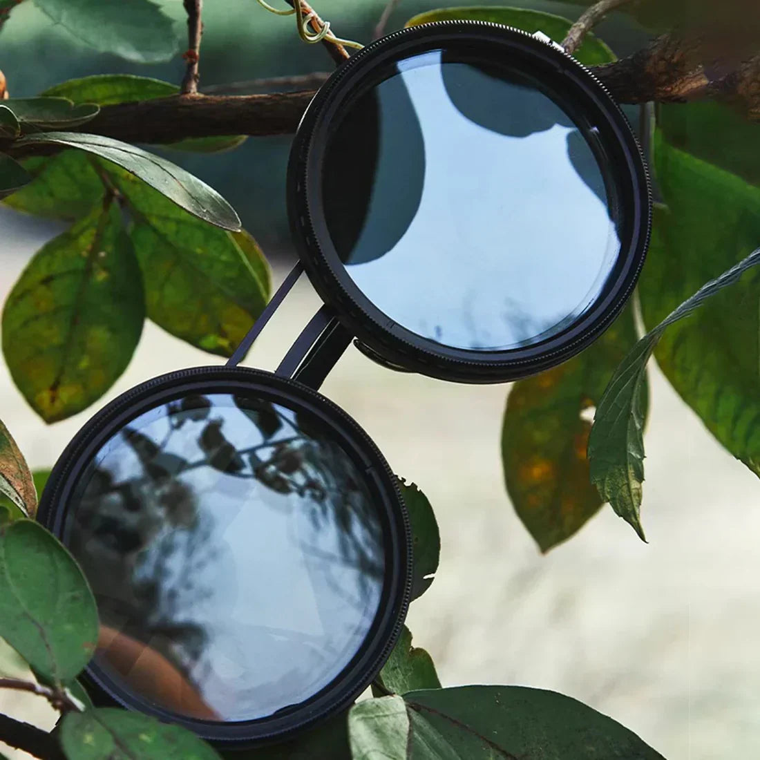 Retro Sonnenbrille mit UV400-Schutz – Runde Gläser